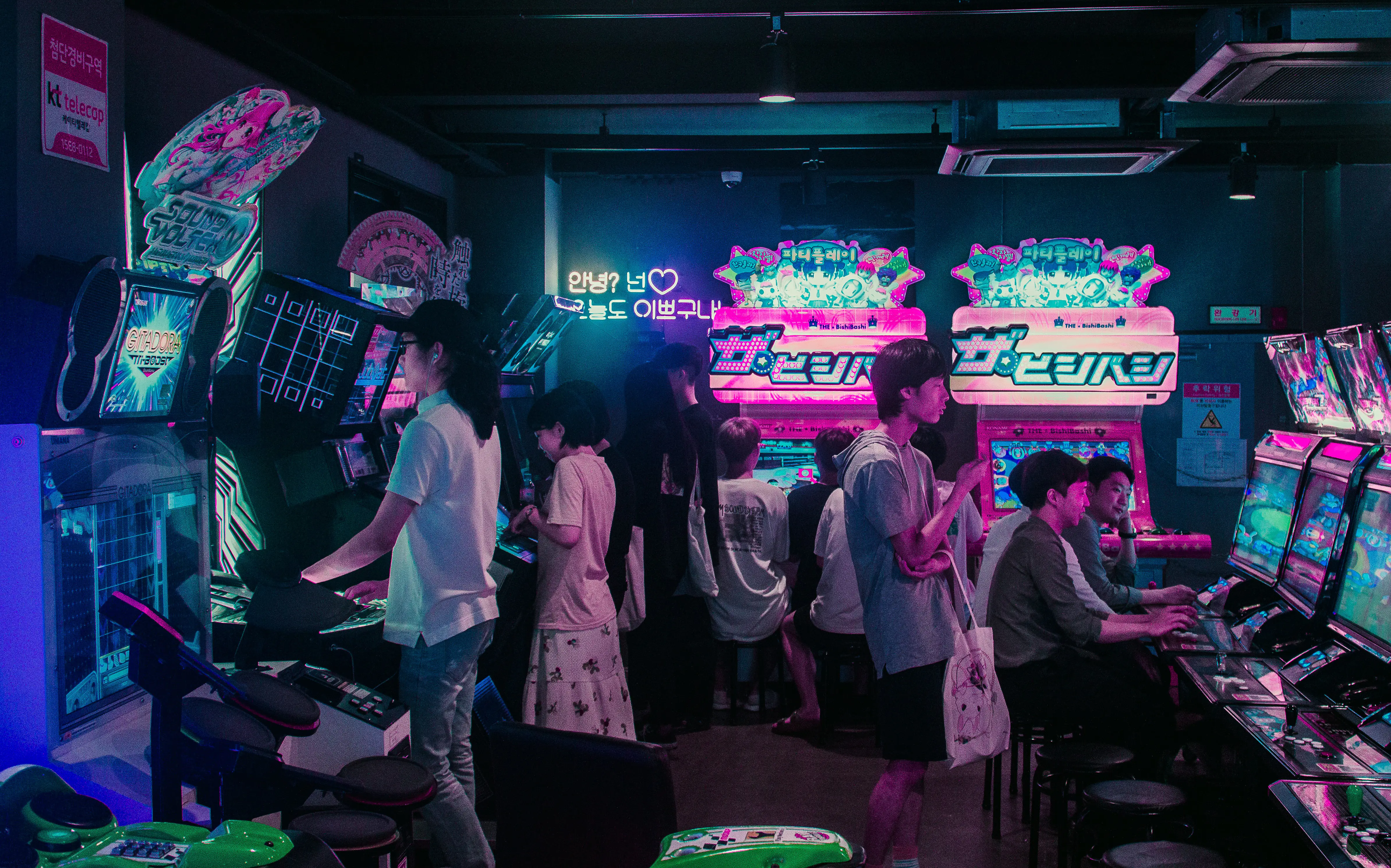 Arcade games in Seoul, South Korea