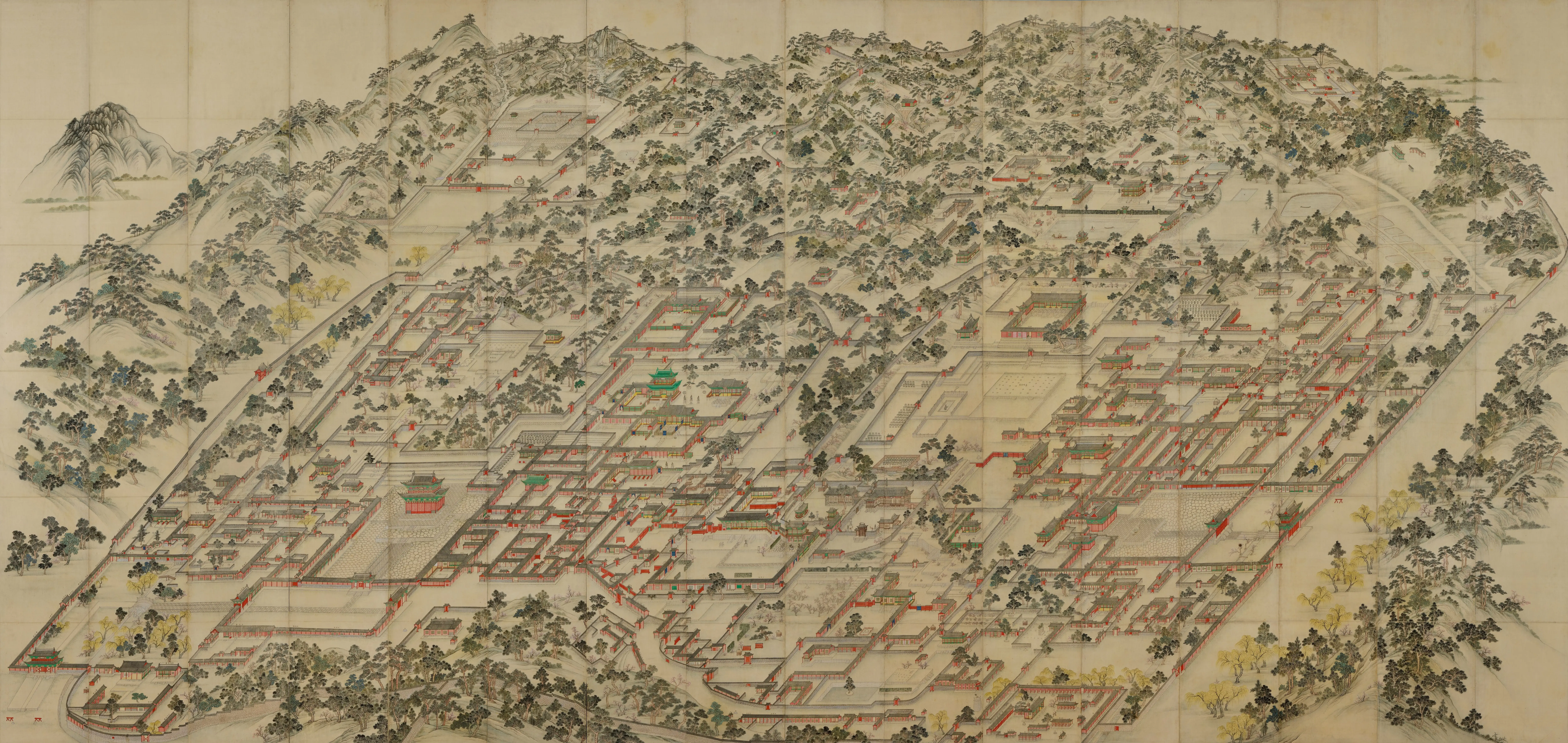 Old Painting, Changdeokgung Map