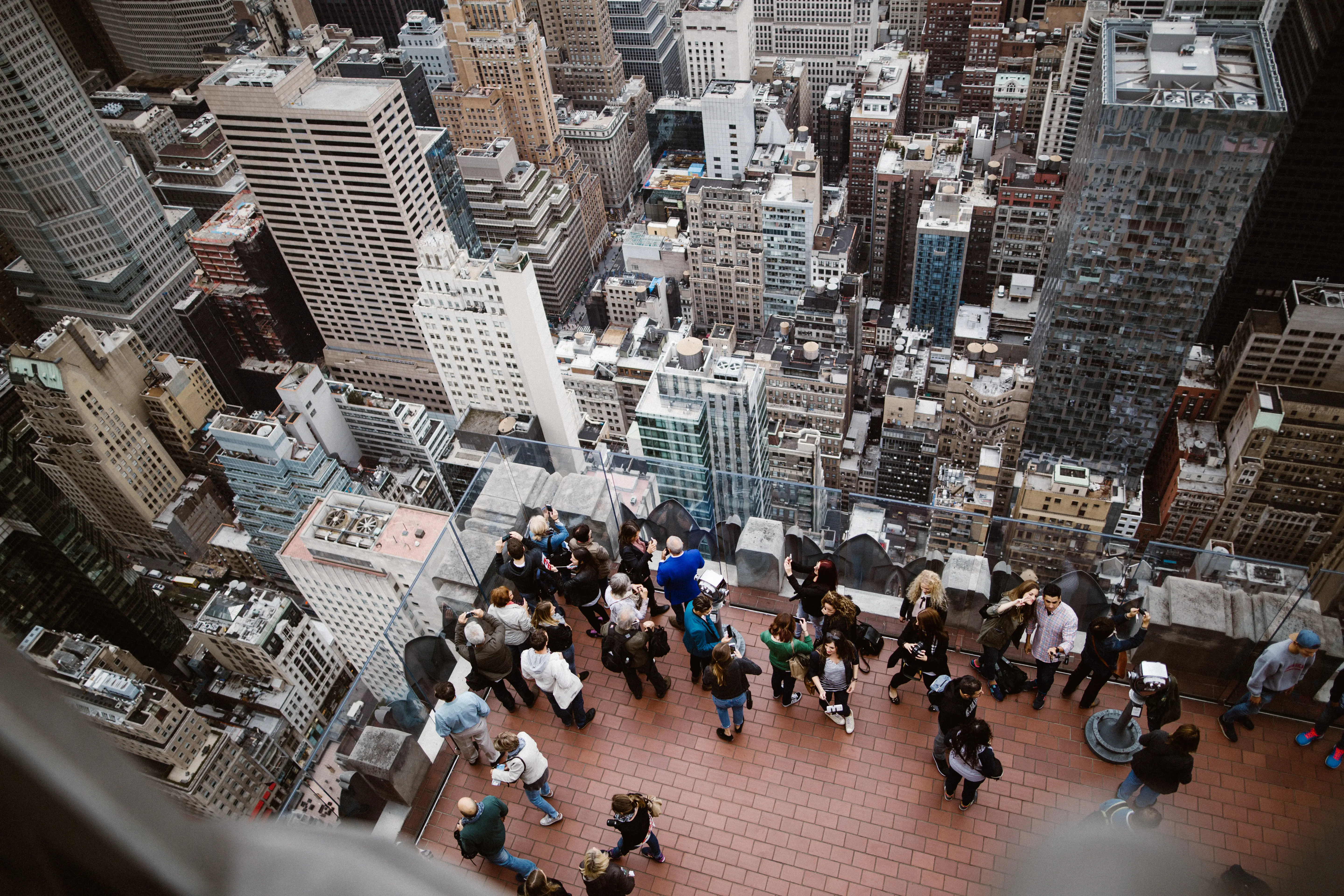 top of the rock observation deck, new york city