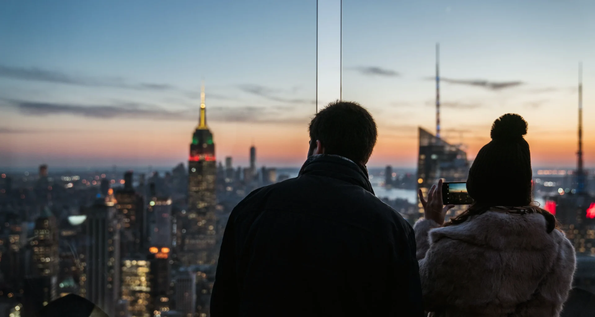 Top of the Rock vs Empire State Building, New York City