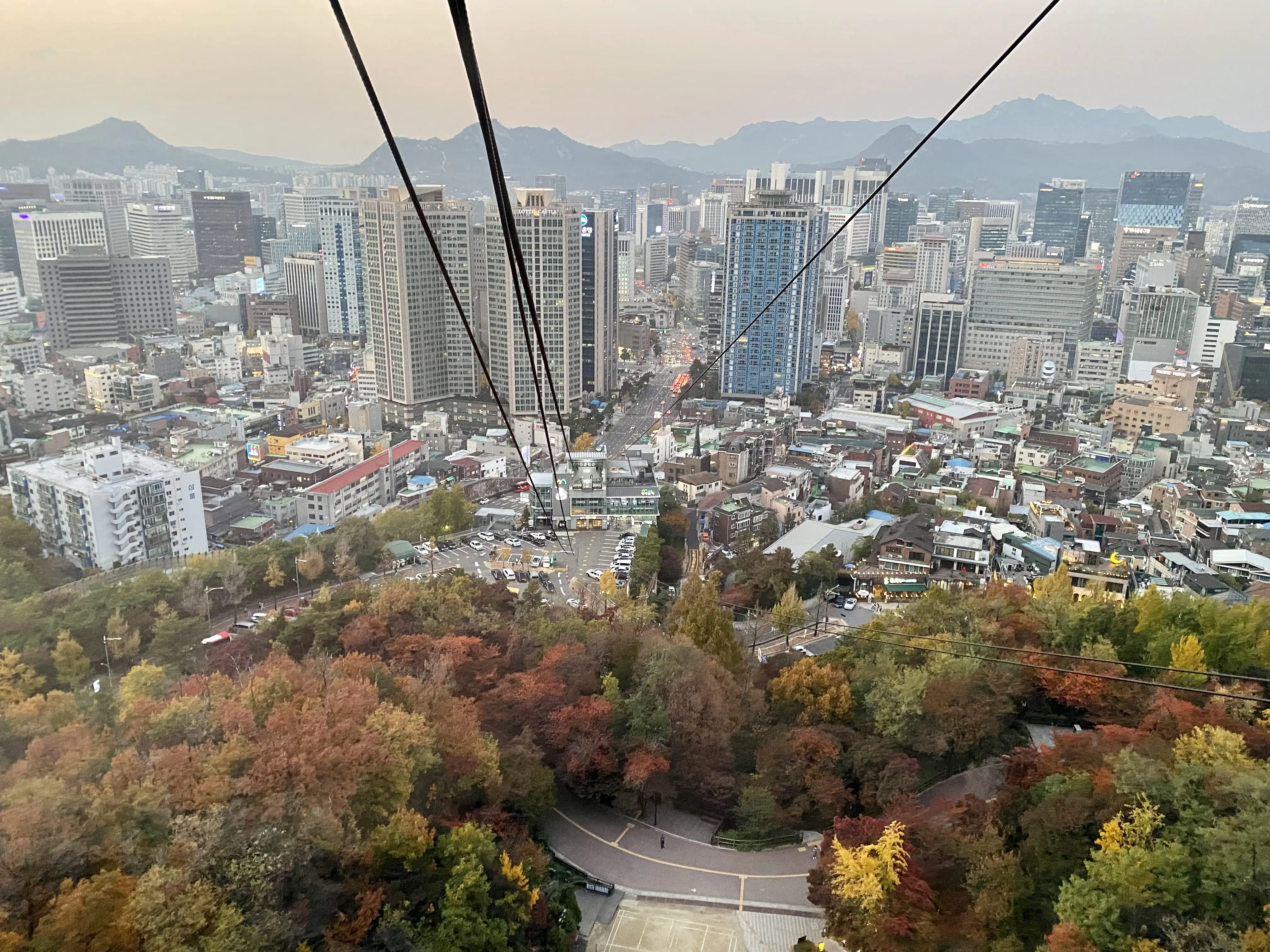 View from Namsan Cable Car, Seoul