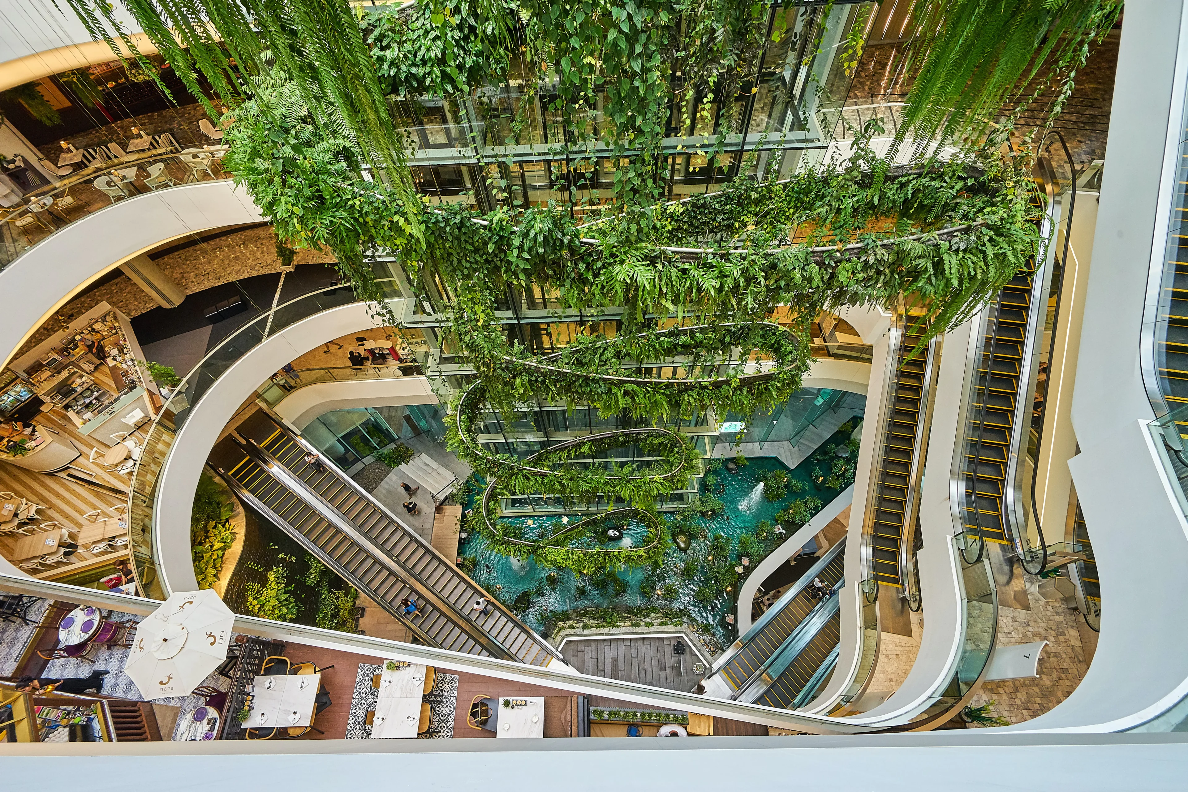 Explore a mall during a travel in Bangkok, Thailand