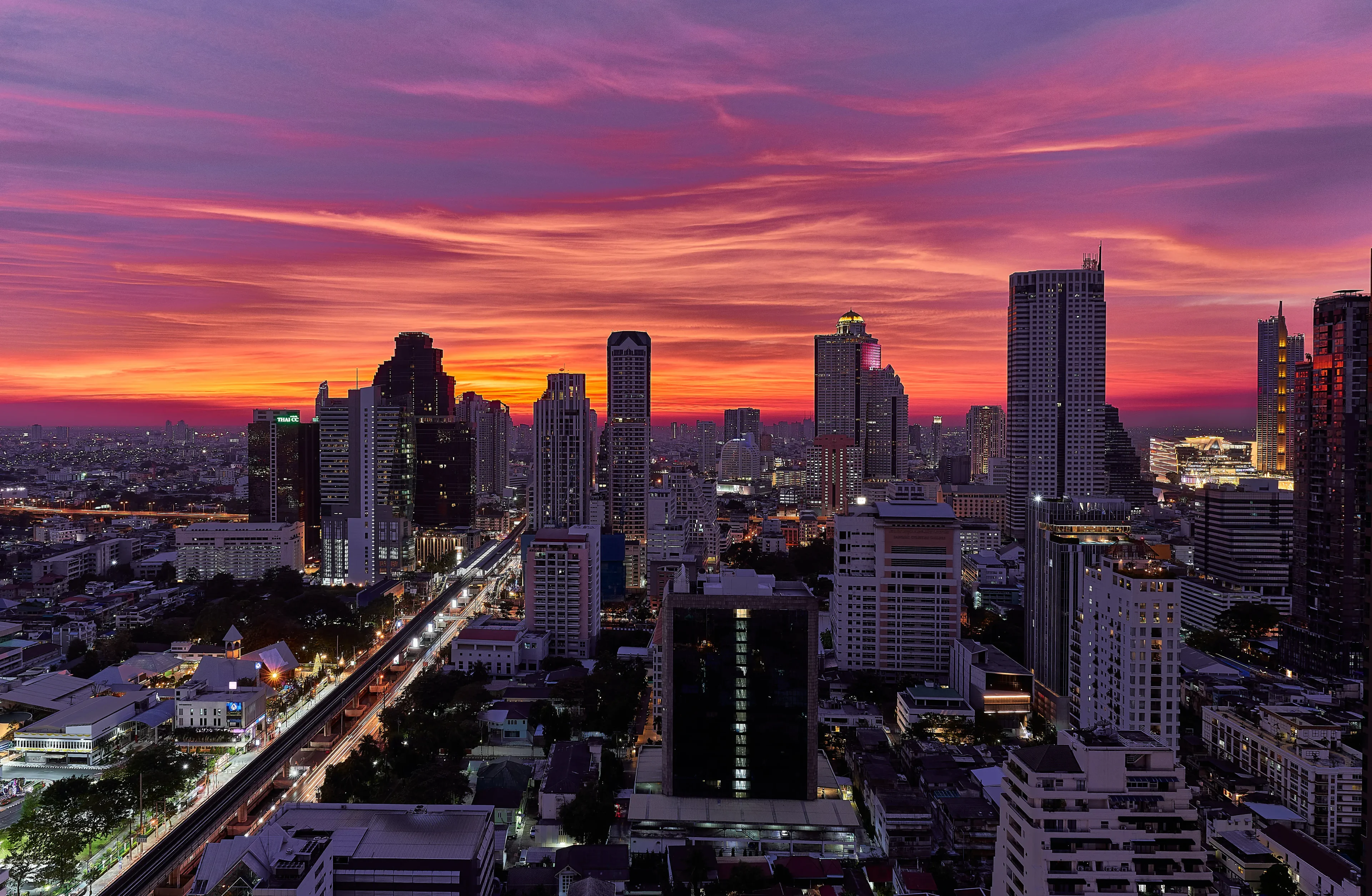 Sathorn, the business district in Bangkok