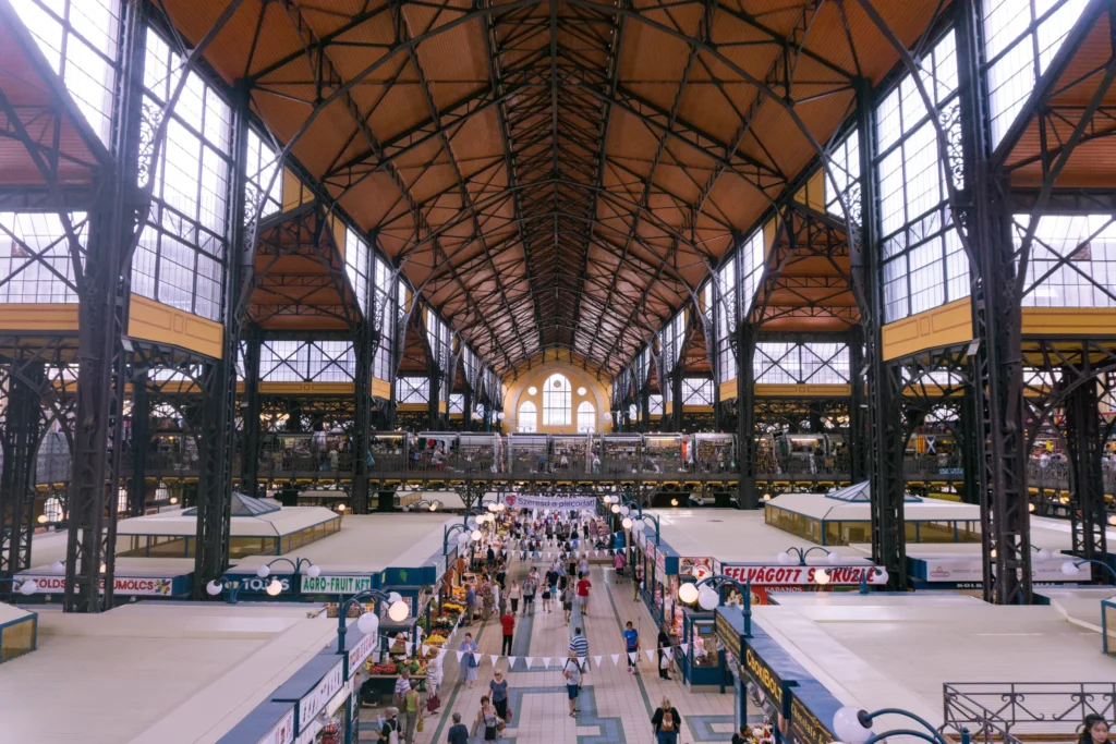 covered market halls to visit in Budapest